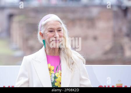 Rome, Italie. 02nd mars 2023. L'actrice Helen Mirren assiste au photocall du film 'Hazam! Fureur des Dieux au Palazzo Manfredi à Rome (photo de Matteo Nardone/Pacific Press) Credit: Pacific Press Media production Corp./Alay Live News Banque D'Images