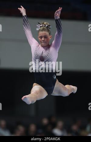 Louisville, Kentucky, États-Unis. 24th févr. 2023. États-Unis Gym 2023 Nastia Liukin Cup, Louisville, KY - 24 février 2023 - Avery Neff (Olympus) participe à la Nastia Liukin Cup 2023 de l'USAG, qui s'est tenue à Louisville, KY. Photo de Wally Nell/ZumaPress (Credit image: © Wally Nell/ZUMA Press Wire) USAGE ÉDITORIAL SEULEMENT! Non destiné À un usage commercial ! Banque D'Images