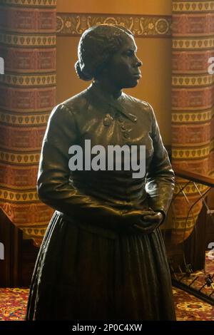 Statue Harriet Tubman au Maryland State House capital Building à Annapolis MD Banque D'Images