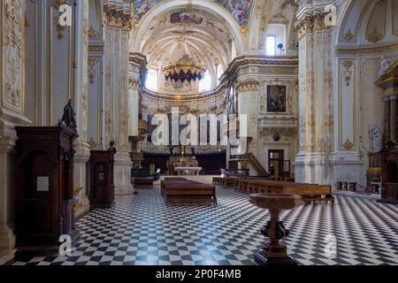 Bergame, Lombardie / Italie - JUIN 26 : Vue intérieure de la cathédrale St Alexandre à Bergame le 26 juin, 2017 Banque D'Images