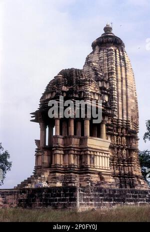 Temple de Chaturbhuj à Khajuraho, Madhya Pradesh, Inde, Asie Banque D'Images