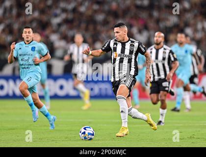 1st mars 2023: Estadio Mineirao, Belo Horizonte, Brésil: Paulinho de Atlético Mineiro, pendant le match de football de Copa Libertadores entre Atletico Mineiro et Carabobo Banque D'Images