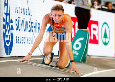 Istanbul, Turquie. 03rd mars 2023. ISTANBUL, TURQUIE - MARS 3: Femke bol des pays-Bas participant aux 400m femmes au cours du jour 1 des Championnats d'intérieur d'athlétisme européens à l'Atakoy Athletics Arena sur 3 mars 2023 à Istanbul, Turquie (photo par Nikola Krstic/BSR Agency) crédit: BSR Agency/Alay Live News Banque D'Images