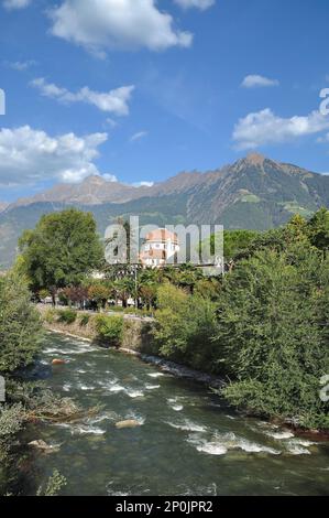 Merano dans le Tyrol du Sud, Trentin, Italie Banque D'Images