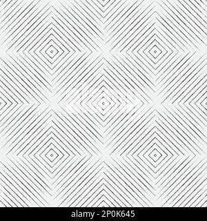 Lignes diagonales dessinées à la main sur fond blanc. Motif sans couture. Illustration vectorielle Illustration de Vecteur