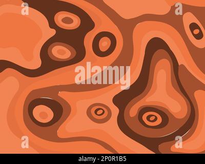 Arrière-plan horizontal abstrait avec vagues colorées. Illustration de Vecteur
