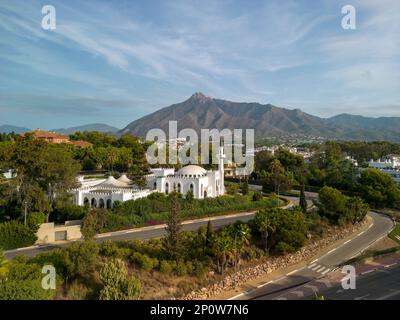 Vue panoramique sur la Grande Mosquée de Marbella, Espagne Banque D'Images