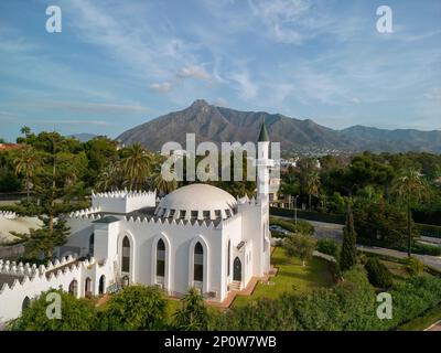 Vue panoramique sur la Grande Mosquée de Marbella, Espagne Banque D'Images