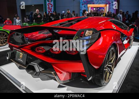 Supercars exposés au Toronto Metro Convention Centre Banque D'Images