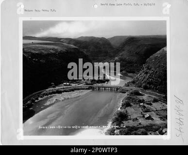 Hawaï - baie de Waimea, Photographie aérienne. Banque D'Images