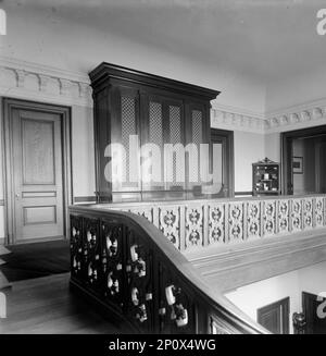 Intérieur de la maison de Franklin & amp; Emily MacVeagh sur 16th Street, N.W., Washington, D.C., entre 1910 et 1920. Homme politique américain, avocat, épicier et banquier Franklin MacVeagh était secrétaire du Trésor sous le président William Howard Taft. Banque D'Images