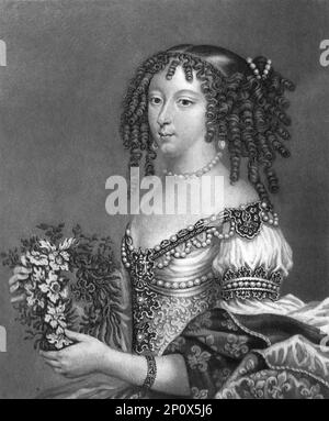 'Henrietta, duchesse d'Orléans, fille de Charles Ier; Obit 1670', 1812. De "Portraits de personnages illustres dans l'Histoire britannique du début du règne d'Henri le huitième à la fin du règne de Jacques le deuxième" [Samuel Woodburn, Londres, 1815]. Banque D'Images