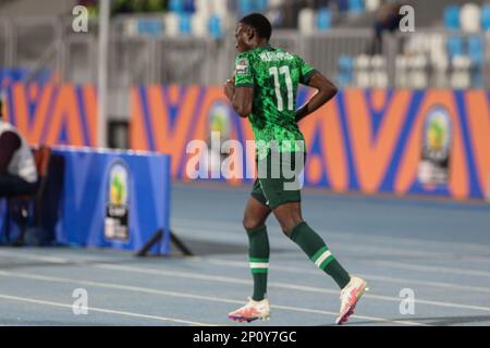 Le Caire, Égypte. 3rd mars 2023. La finale de la coupe d'Afrique des nations des moins de 20 ans de TotalEnergies entre l'Ouganda U20 et le Nigeria U20 au stade du canal de Suez. Banque D'Images