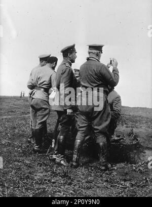 Russie War Pictures - General [Hugh L.] Scott on Eastern Front, 1917. Banque D'Images