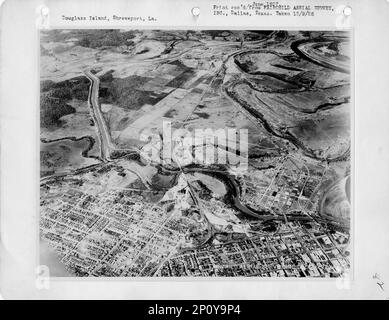 Louisiane - Shreveport, Photographie aérienne. Banque D'Images