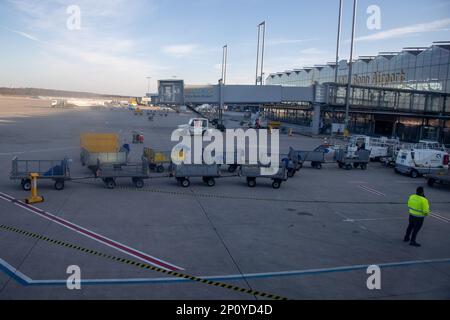 Aéroport de Cologne/Bonn. Credit: Sinai Noor / Alamy stock photo Banque D'Images