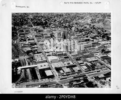 Louisiane - Shreveport, Photographie aérienne. Banque D'Images