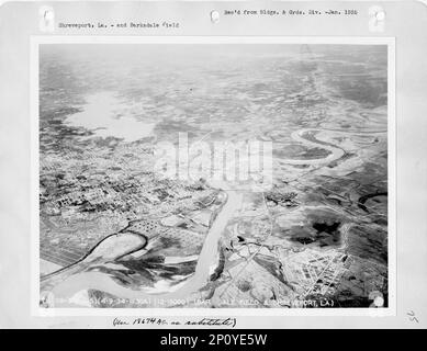 Louisiane - Shreveport, Photographie aérienne. Banque D'Images