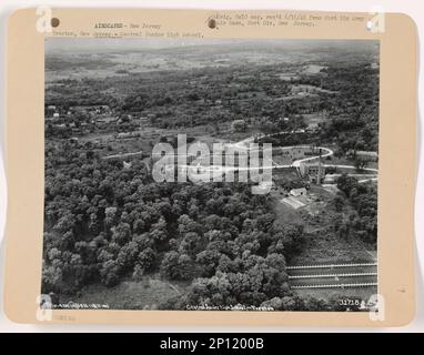 New Jersey - Trenton, Photographie aérienne. Banque D'Images