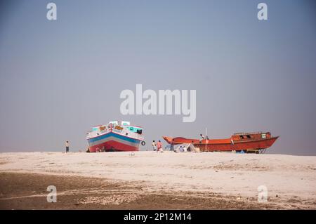 Photos de la rivière padma vue latérale au Bangladesh. Banque D'Images