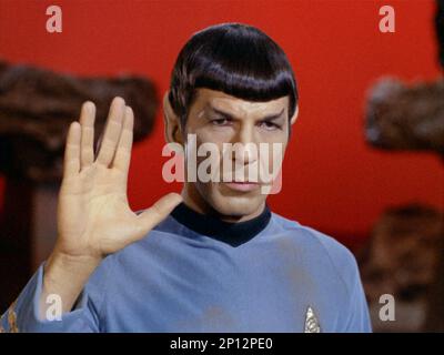 Star Trek Leonard Ninoy comme Spock Banque D'Images