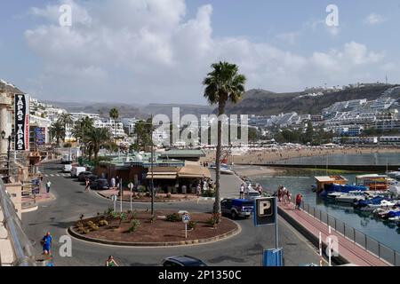 Playa de Puerto Rico, Grande Canarie, Îles Canaries, Espagne, Europe Banque D'Images