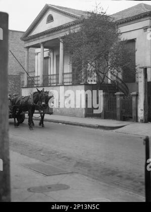 Maison du général Beauregard, 1113, rue Chartres, Nouvelle-Orléans, entre 1920 et 1926. Banque D'Images