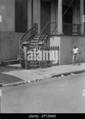 Maison du général Beauregard, 1113, rue Chartres, Nouvelle-Orléans, entre 1920 et 1926. Banque D'Images