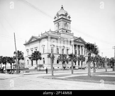 Duval County Courthouse, Jacksonville, Floride, États-Unis, Detroit Publishing Company, début des années 1900 Banque D'Images