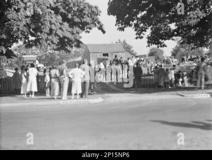 Spectacle équestre East Hampton, 1936. Banque D'Images