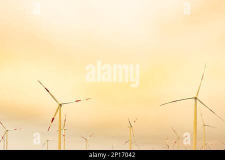 Les moulins à vent de wind farm, région de Coquimbo, Chili Banque D'Images