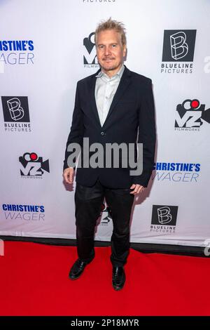 Los Angeles, États-Unis. 02nd mars 2023. L'acteur Jeff McDonald assiste à la projection de « Christine's Wager » à Los Angeles au Los Feliz Theatre, Los Angeles, CA 2 mars 2023 Credit: Eugene Powers/Alay Live News Banque D'Images