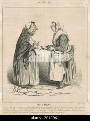 Poïdes et mesures, 19th Century.poids et mesures. Banque D'Images