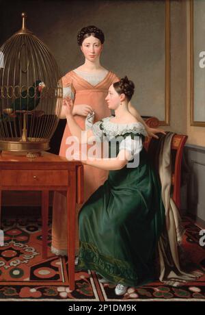 Les filles aînées de Mendel Levin Nathanson, Bella et Hanna, 1820. Banque D'Images