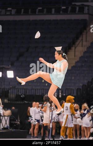 Minneapolis, Minnesota, États-Unis. 2nd mars 2023. Mi-temps de Penn State contre Michigan jeudi 2 mars au tournoi de basketball féminin Big Ten 2023 à Minneapolis, Minnesota. Michigan a gagné 63-61. (Credit image: © Steven Garcia/ZUMA Press Wire) USAGE ÉDITORIAL SEULEMENT! Non destiné À un usage commercial ! Banque D'Images