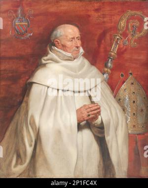 Matthaeus Yrsselius (1541-1629), Abbé de l'abbaye de Sint-Michiel à Anvers, 1622-1625. (Commande d'un retable représentant l'adoration des Mages de Rubens). Banque D'Images