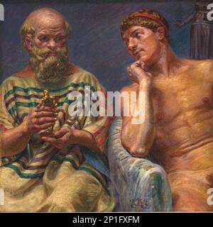 Socrates et Alcibiades, 1911. Banque D'Images