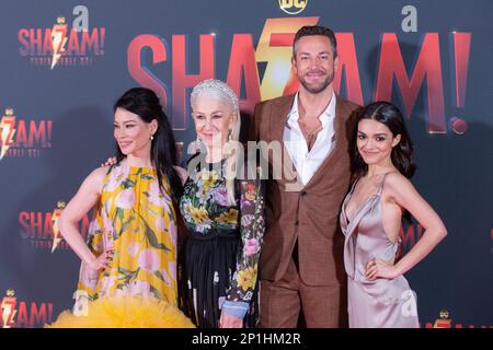 Rome, Italie. 3rd mars 2023. Zachary Levi, Helen Mirren, Lucy Liu et Rachel Zegler assistent à la première de 'Stazham! Fureur des Dieuxs'' au cinéma spatial Moderno sur 03 mars 2023 à Rome, Italie (Credit image: © Matteo Nardone/Pacific Press via ZUMA Press Wire) USAGE ÉDITORIAL SEULEMENT! Non destiné À un usage commercial ! Banque D'Images