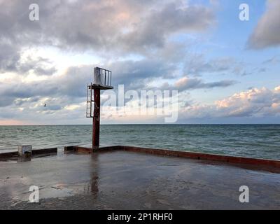 Sisal est une ville portuaire de pêche mexicaine magique sur la côte du Yucatan, dans le golfe du Mexique qui offre à ses visiteurs une offre d'écotourisme et de détente, Banque D'Images