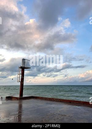 Sisal est une ville portuaire de pêche mexicaine magique sur la côte du Yucatan, dans le golfe du Mexique qui offre à ses visiteurs une offre d'écotourisme et de détente, Banque D'Images