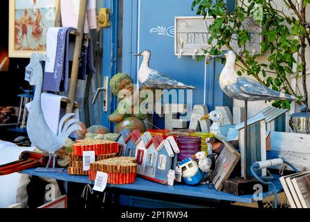 FRANCE. CHARENTE MARITIME (17) ÎLE DE RE. SAINT-MARTIN. MAGASIN DE DÉCORATION Banque D'Images