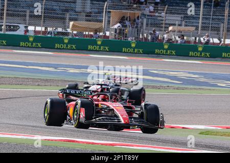 Charles Leclerc (mon) Ferrari F1-23 durinFORMULA 1 GULF AIR BAHREÏN GRAND PRIX 2023 Banque D'Images