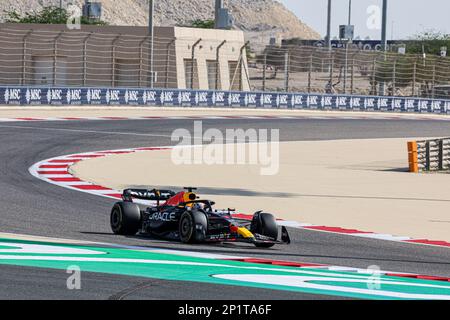 Max Verstappen (NED) Redbull Racing RB19 durinFORMULA 1 GULF AIR BAHREÏN GRAND PRIX 2023 Banque D'Images