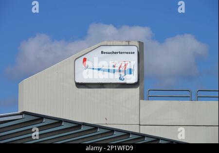 Terrasse des visiteurs, aéroport de Tegel, Reinickendorf, Berlin, Allemagne Banque D'Images