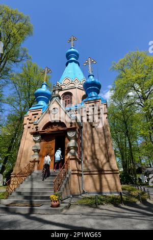 Eglise orthodoxe russe, cimetière, Wittestrasse, Tegel, Reinickendorf, Berlin, Allemagne Banque D'Images