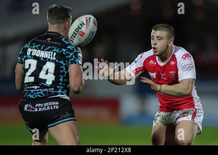 Kingston upon Hull, Royaume-Uni. 03rd mars 2023. Mikey Lewis #20 de Hull KR en action pendant le match de la Super League Round 3 de Betfred KR de Hull contre Leigh Leopards au Sewell Group Craven Park, Kingston upon Hull, Royaume-Uni, 3rd mars 2023 (photo de James Heaton/News Images) à Kingston upon Hull, Royaume-Uni, le 3/3/2023. (Photo de James Heaton/News Images/Sipa USA) crédit: SIPA USA/Alay Live News Banque D'Images