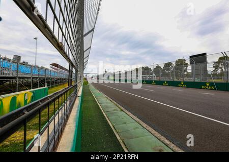 Melbourne, Australie. 04th mars 2023. Les préparatifs du Grand Prix de Formule 1 de l'Australie 2023 se poursuivent au circuit du Grand Prix d'Albert Park. Crédit : SOPA Images Limited/Alamy Live News Banque D'Images