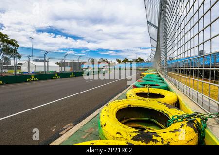 Melbourne, Australie. 04th mars 2023. Les préparatifs du Grand Prix de Formule 1 de l'Australie 2023 se poursuivent au circuit du Grand Prix d'Albert Park. Crédit : SOPA Images Limited/Alamy Live News Banque D'Images