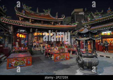 Lukang, Taïwan - 1 février 2023 : le temple de Lukang Tianhou, également connu sous le nom de temple de Lukang Mazu, est un temple chinois à Lukang, Taïwan. Banque D'Images