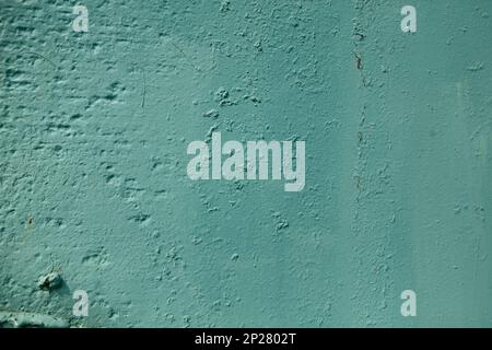 Couleur sarcelle texturé mur peint rugueux arrière-plan. Abstract grunge blue surface inégale Banque D'Images